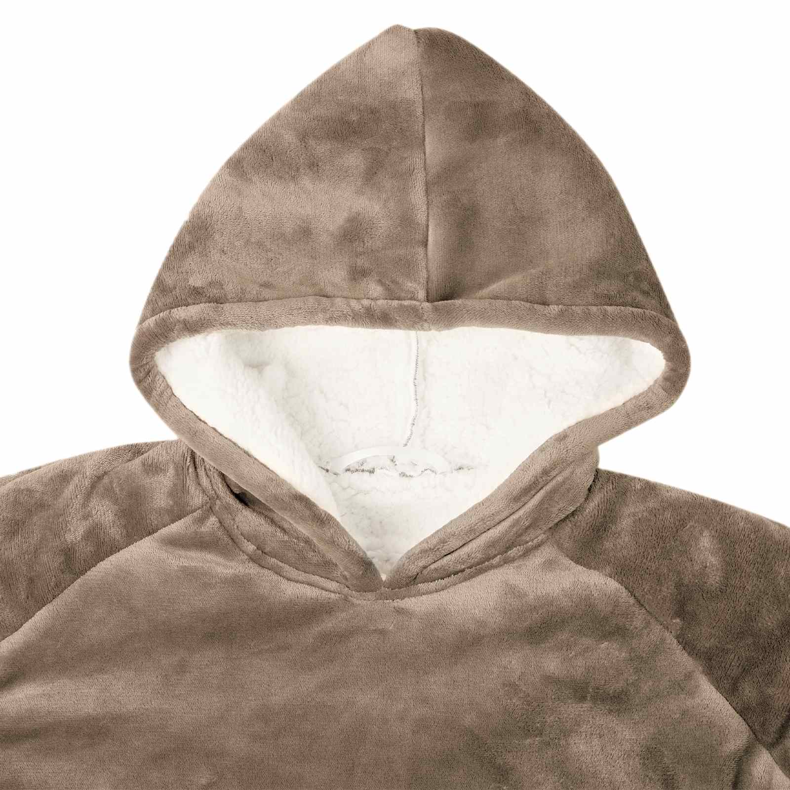 Deka majica s kapuljačom Kamel L Flis i flanel
