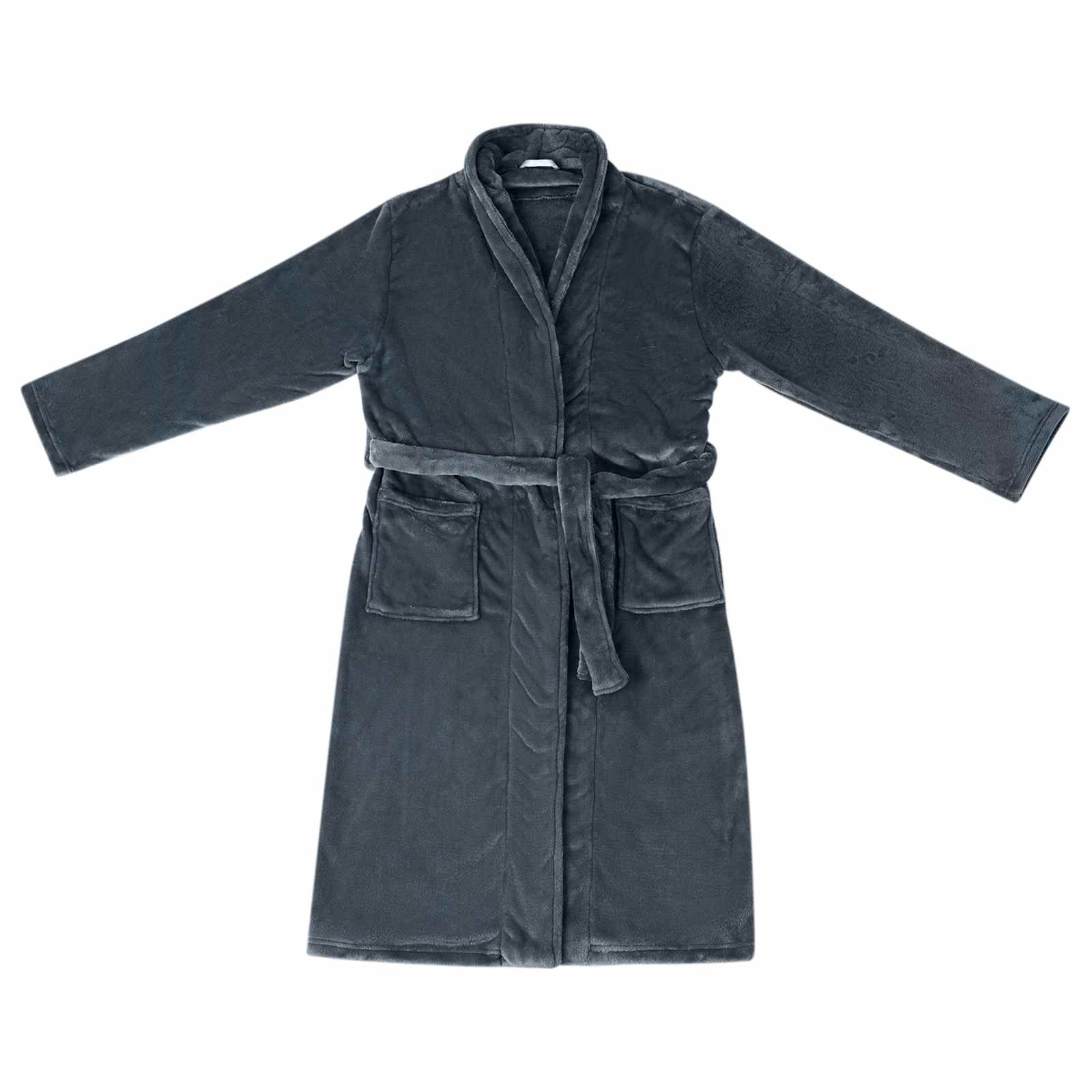 Bade mantil bez kapuljače Mornarsko plava xxxl Flanel