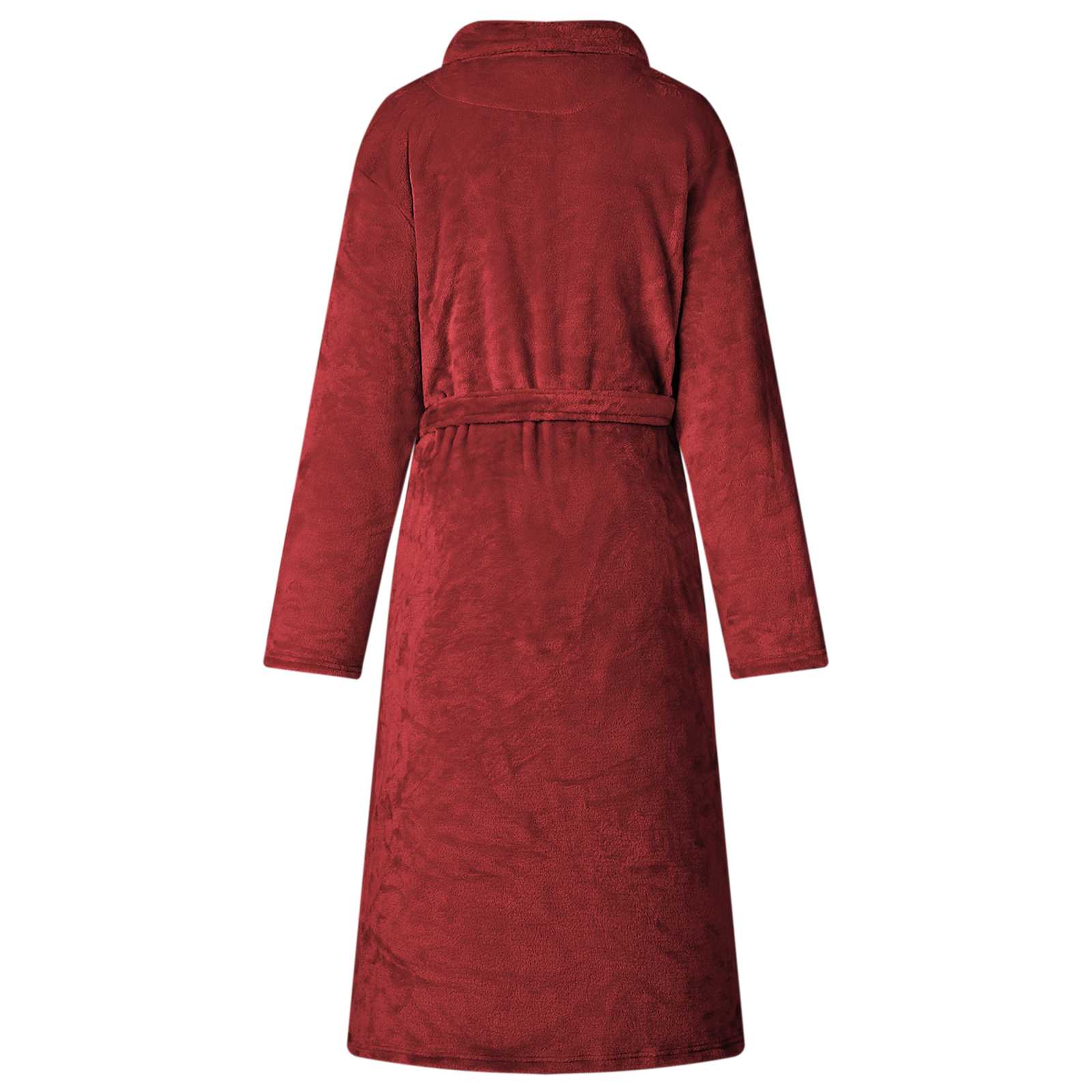 Bade mantil bez kapuljače Bordeaux Crvena xxxl Flanel