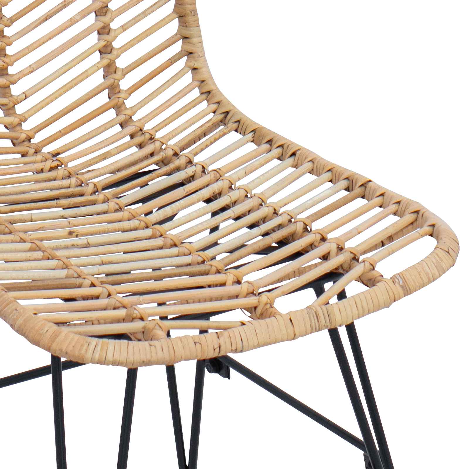 Barski stolac 2 pcs 44,5 x 54,5 x 97,5 cm Ratan i čelik