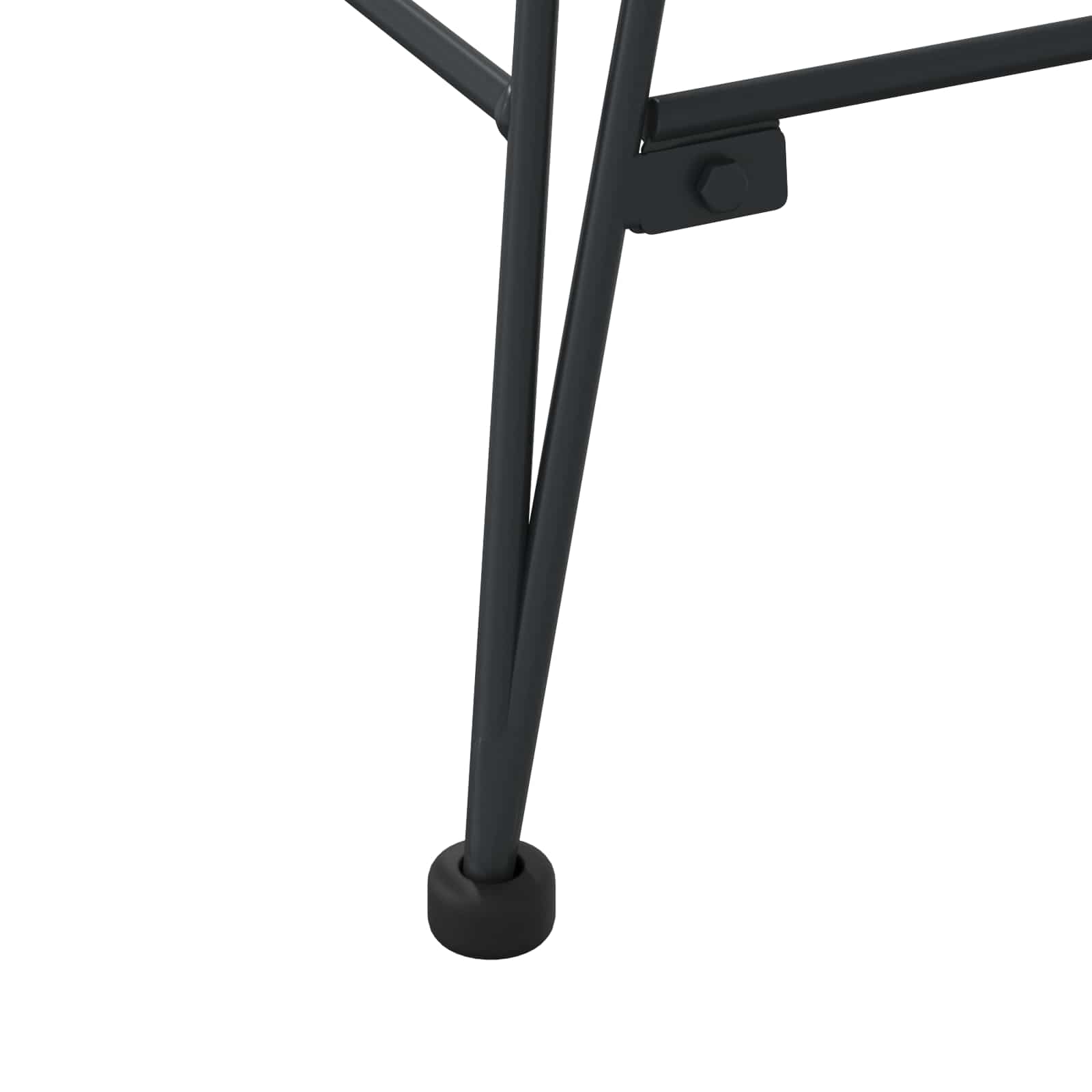 Stolac za blagovanje 2 pcs Ratan i čelik Crna 57 x 55 x 85 cm
