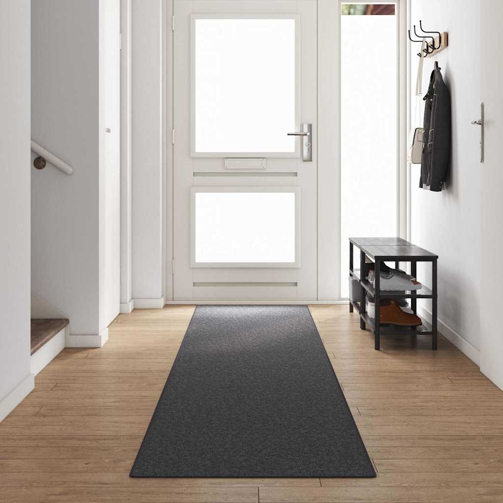 Tepih trkač Tamno siva 80 x 500 cm 100% Polipropilen