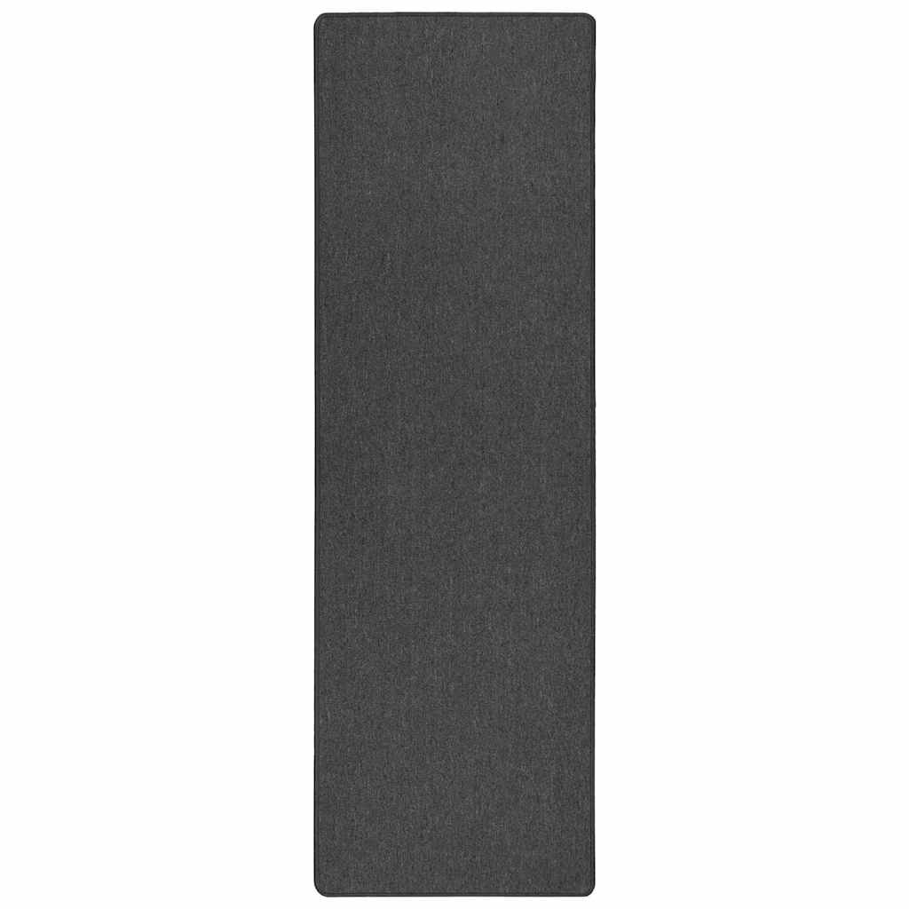 Tepih trkač Tamno siva 100 x 250 cm 100% Polipropilen