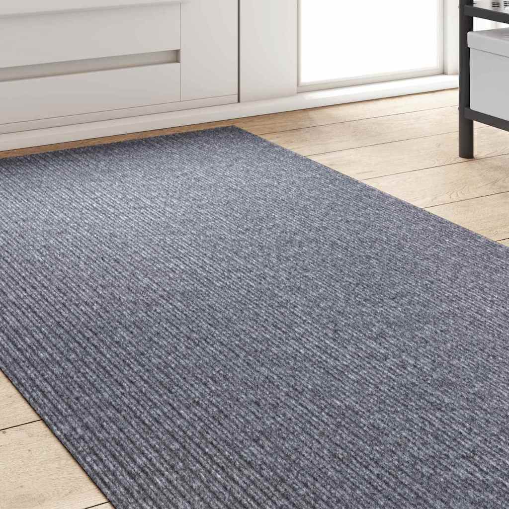 Tepih trkač Svijetlo siva 80 x 400 cm tkanina