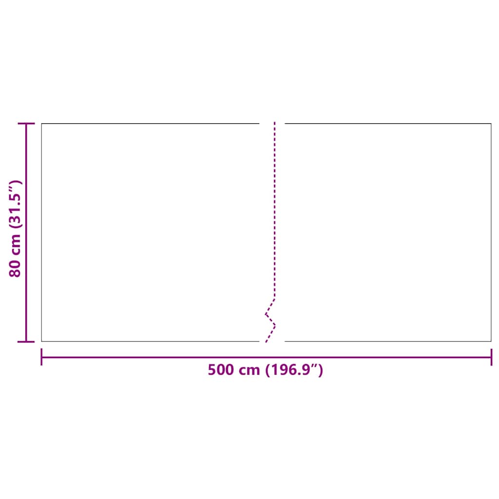 Tepih trkač Svijetlo siva 80 x 500 cm tkanina