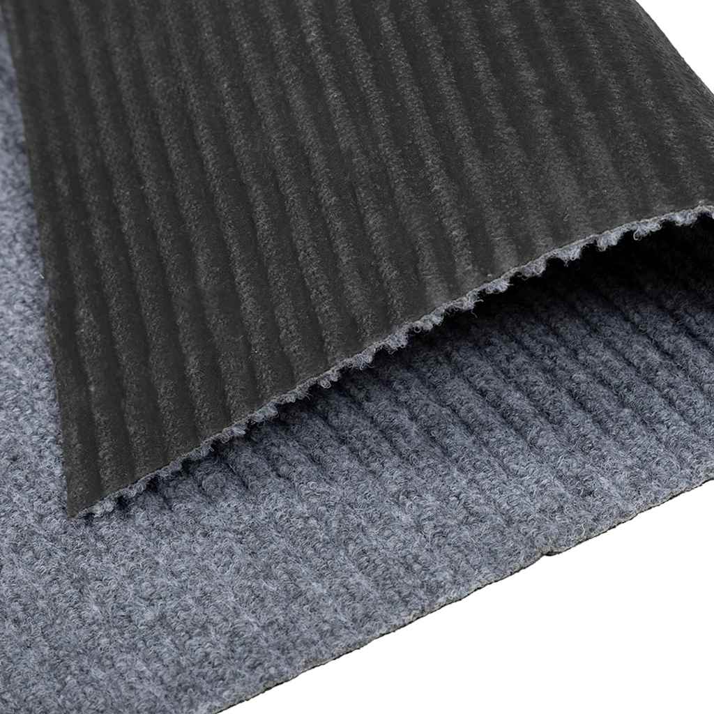 Tepih trkač Svijetlo siva 100 x 250 cm tkanina