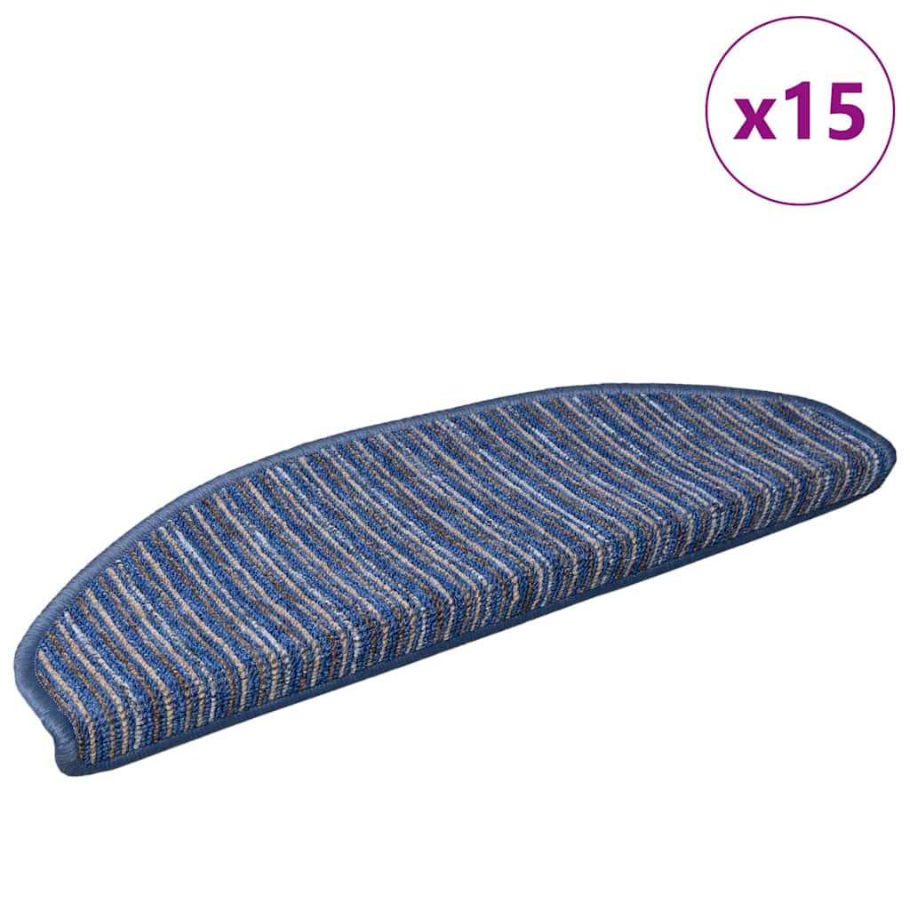Samoljepljivi stepenasti ulošci 15 pcs Plava 65 x 21 x 4 cm