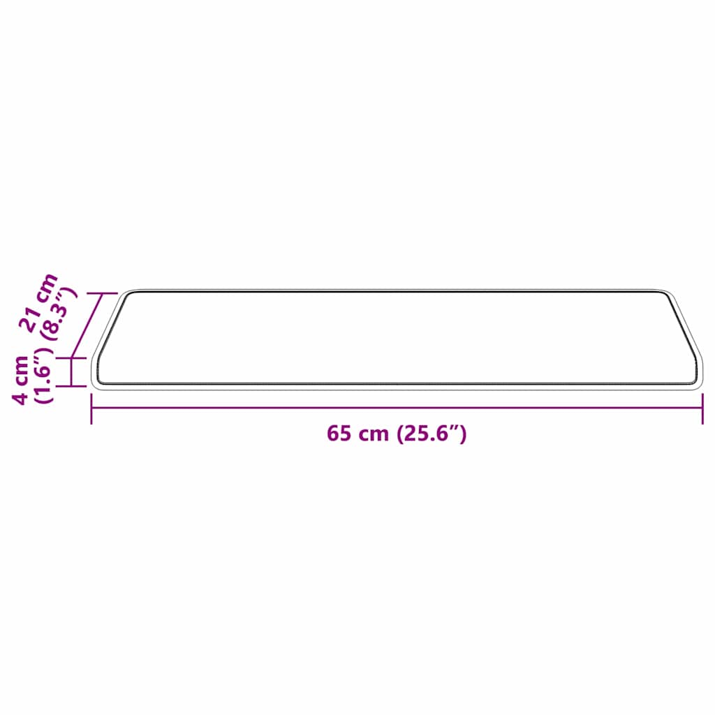Samoljepljivi stepenasti ulošci 15 pcs Plava 65 x 21 x 4 cm
