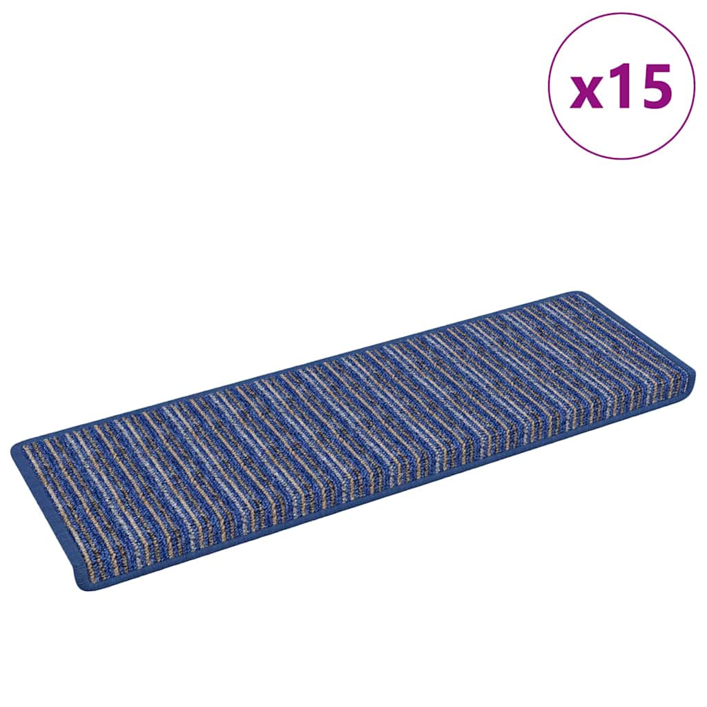 Samoljepljivi stepenasti ulošci 15 pcs Plava 65 x 21 x 4 cm