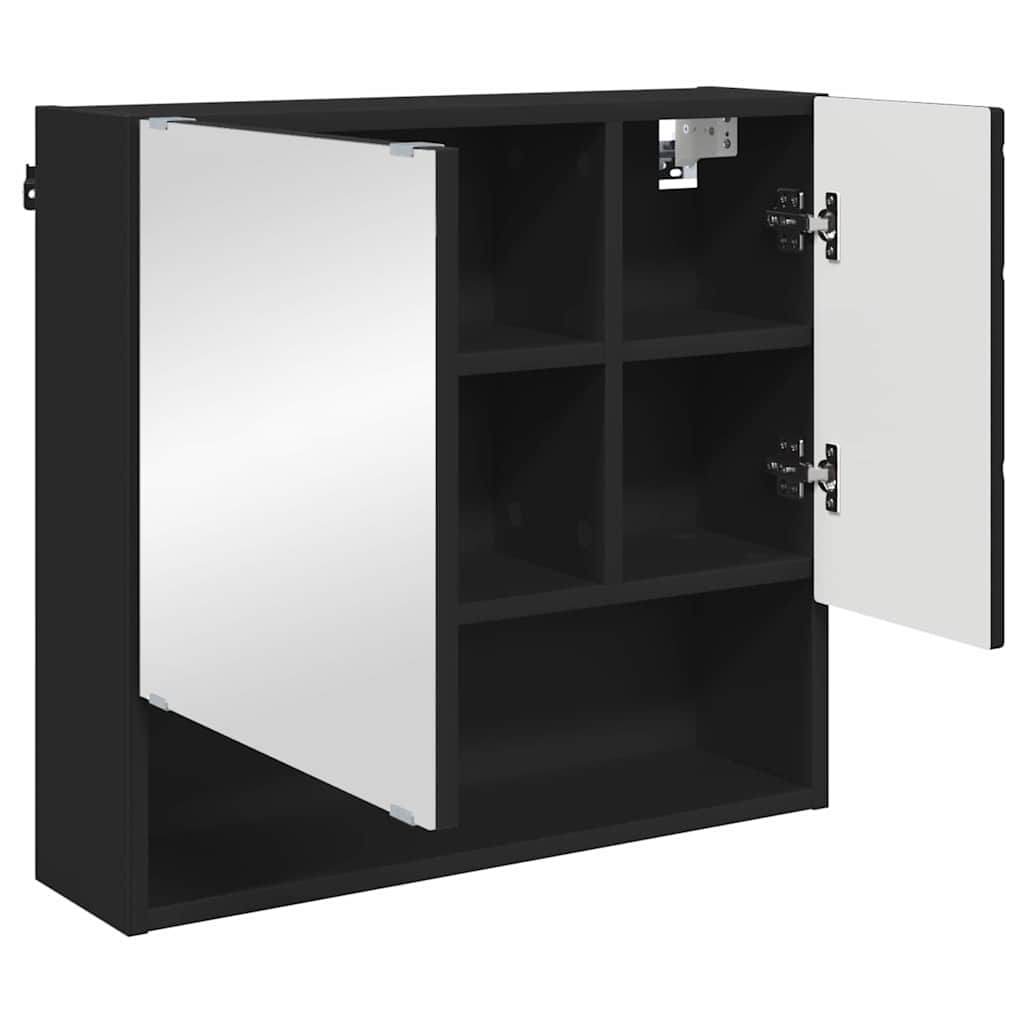 Set namještaja za kupaonicu 3 kom. Crna 61 x 35 x 64 cm