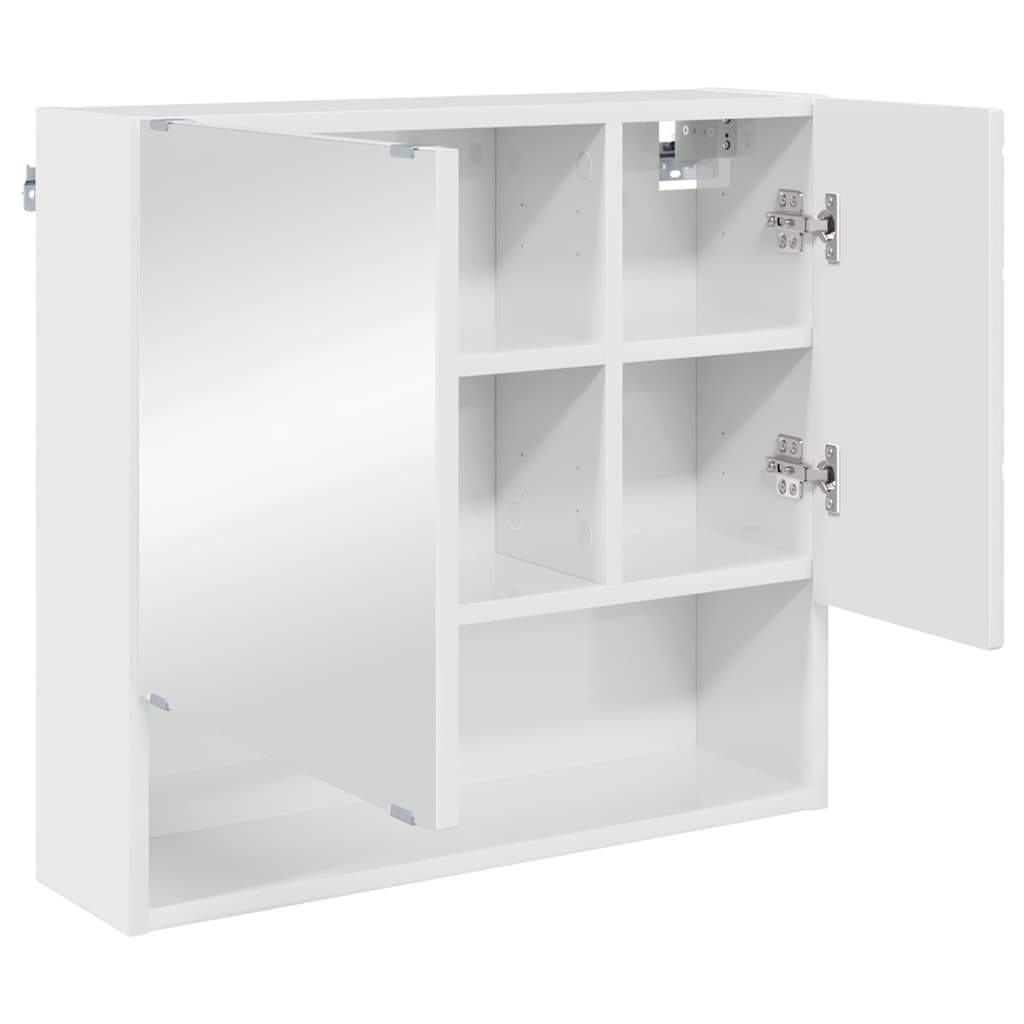 Set namještaja za kupaonicu s ladicama 3 pcs Visoki sjaj bijela