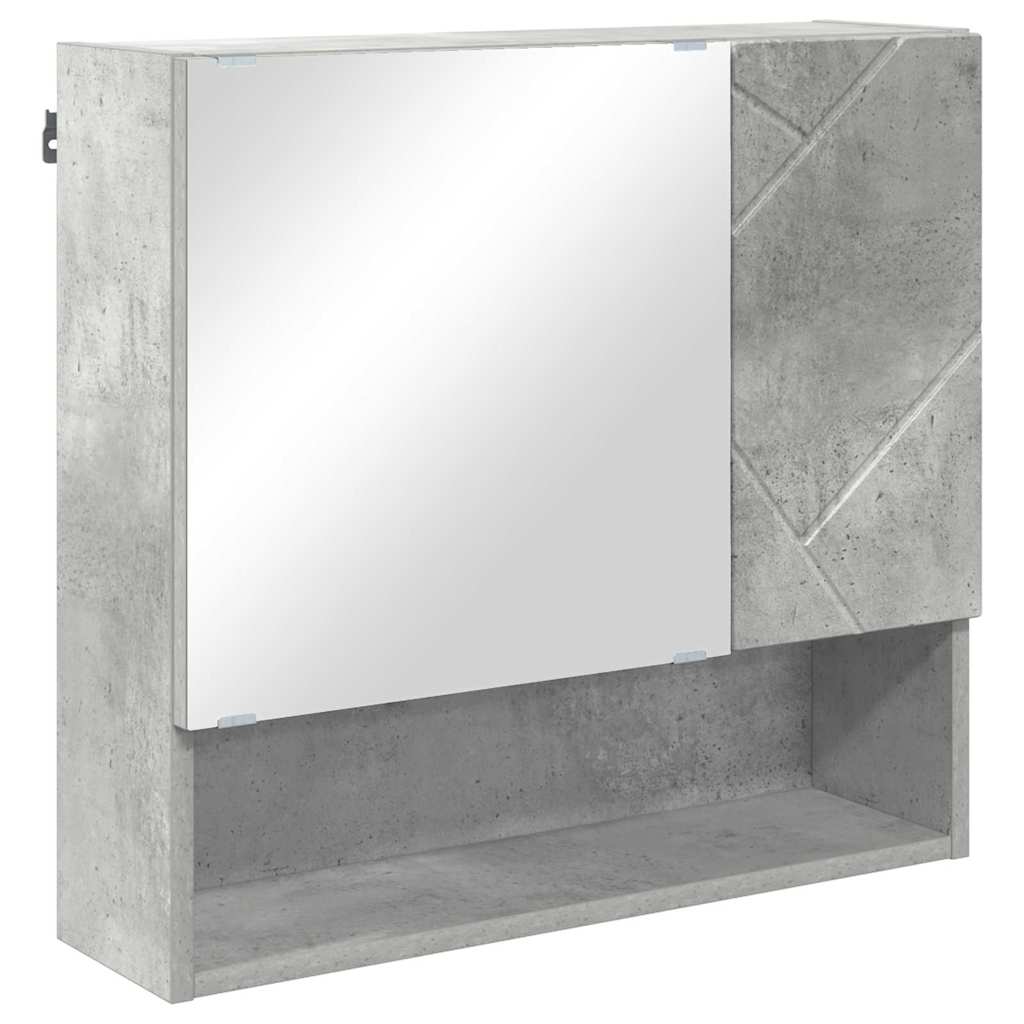 Set namještaja za kupaonicu s ladicama 5 pcs Betonski sivi