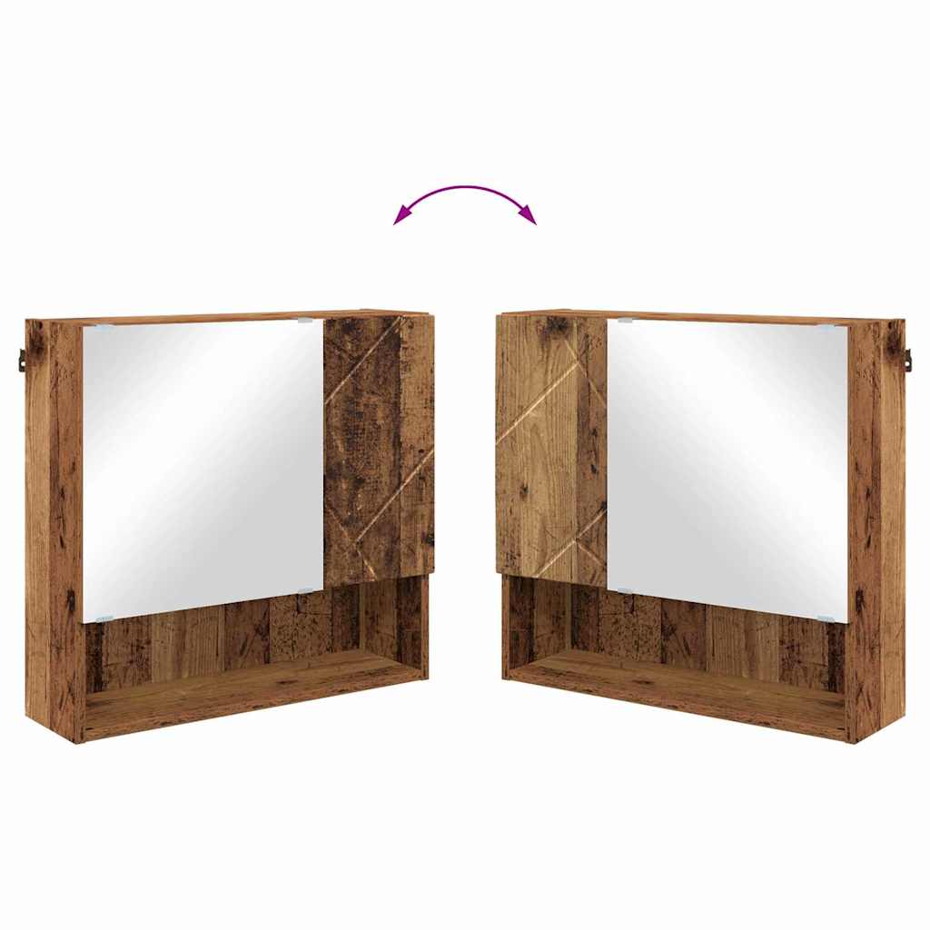 Set namještaja za kupaonicu 5 kom. Staro drvo 61 x 35 x 64 cm