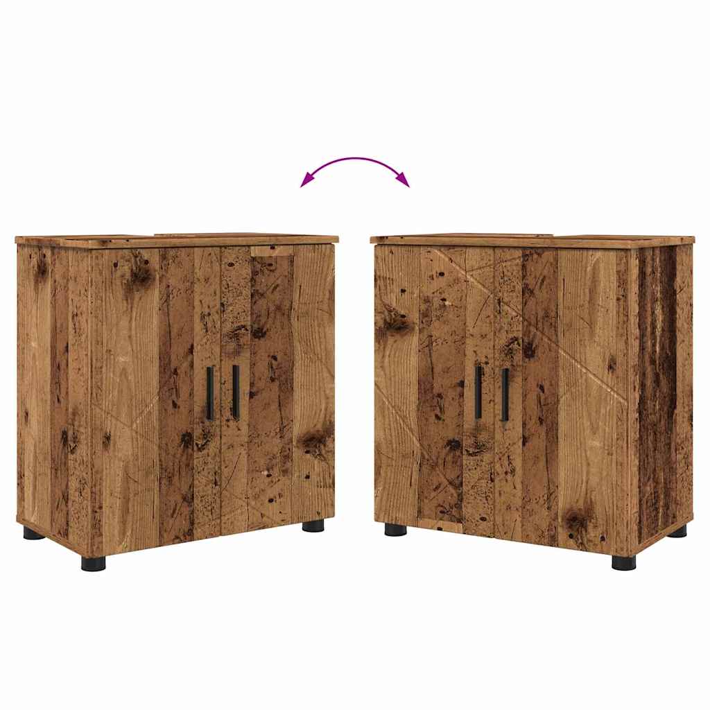 Set namještaja za kupaonicu 5 kom. Staro drvo 61 x 35 x 64 cm
