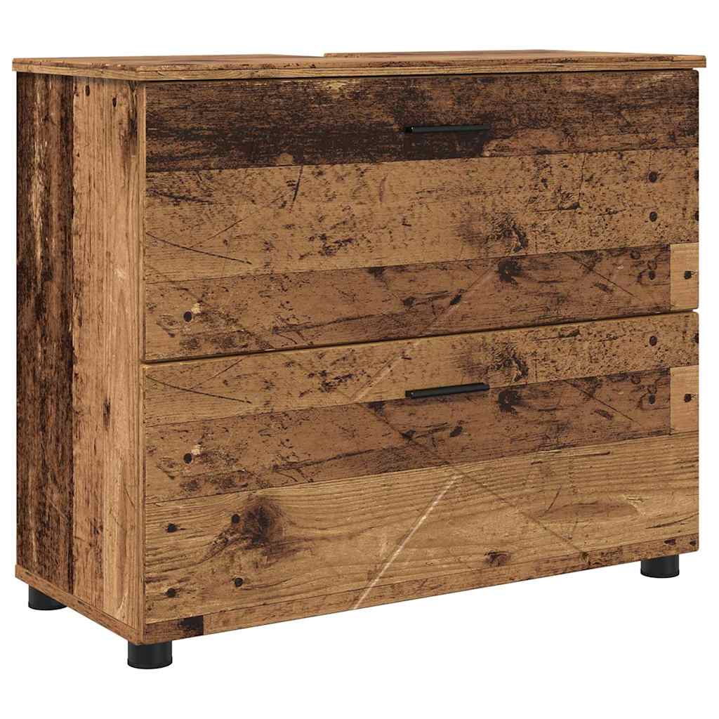 Set namještaja za kupaonicu 5 kom. Staro drvo 35 x 30 x 192 cm