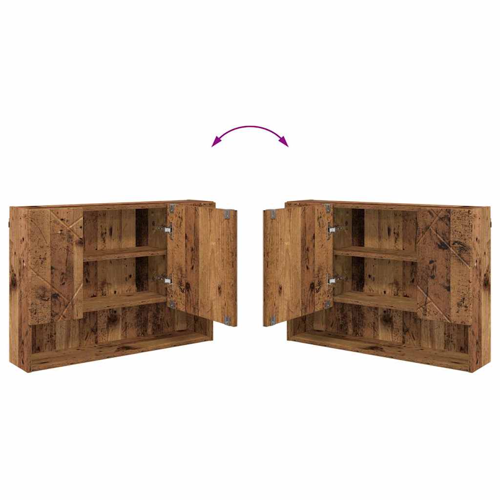 Set namještaja za kupaonicu 5 kom. Staro drvo 35 x 30 x 192 cm