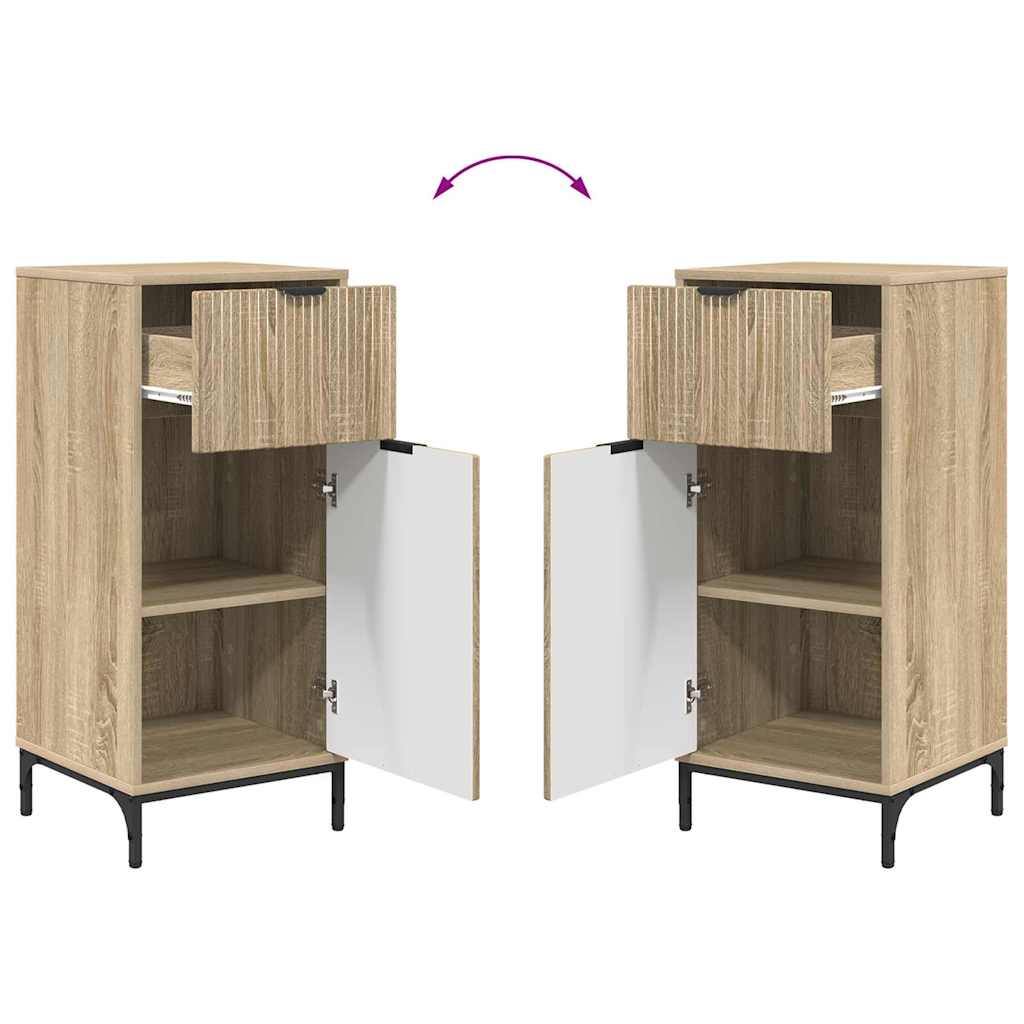 Set namještaja za kupaonicu s ladicama Zidne 3 pcs sonoma hrast