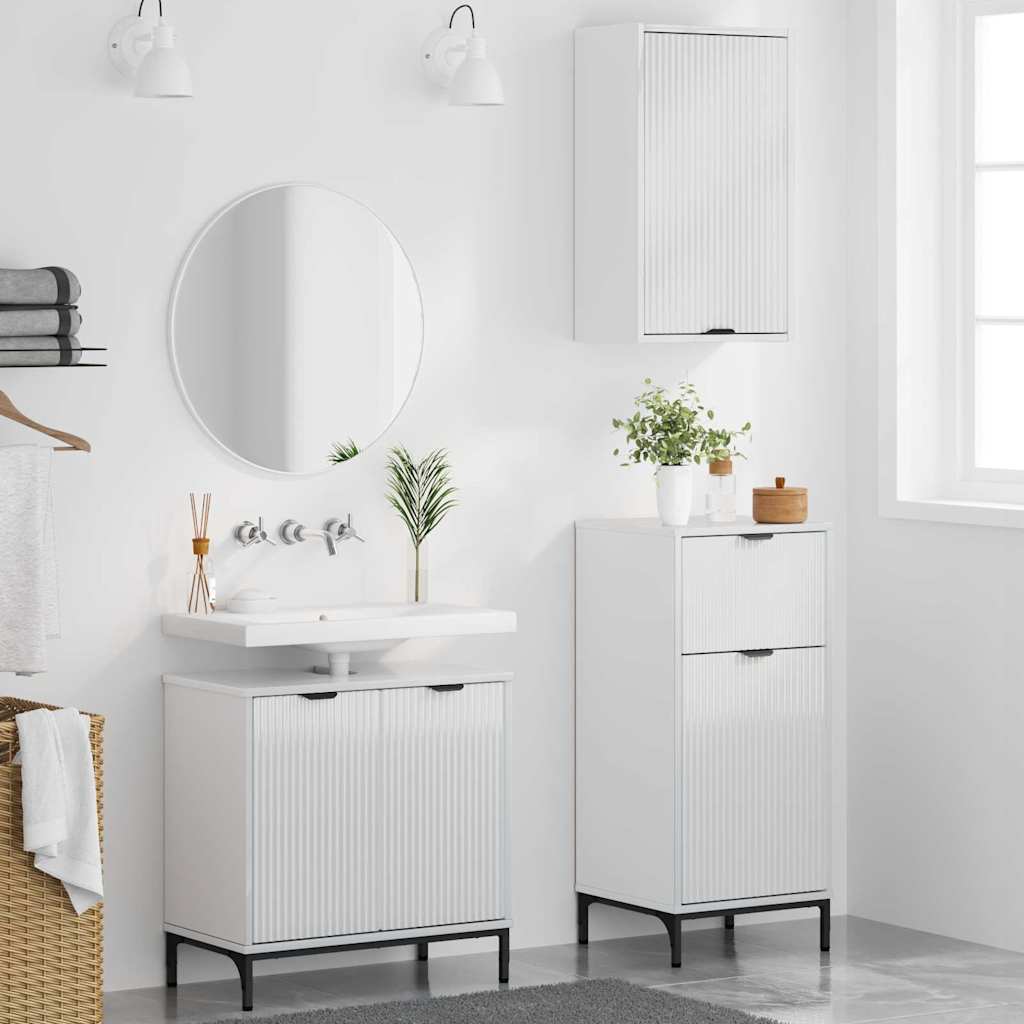 Set namještaja za kupaonicu Zidne 3 pcs Visoko sjajno bijela