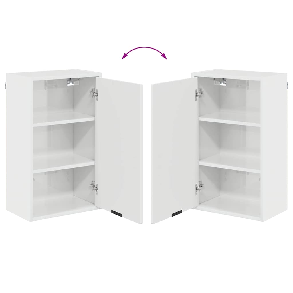 Set namještaja za kupaonicu Zidne 3 pcs Visoko sjajno bijela
