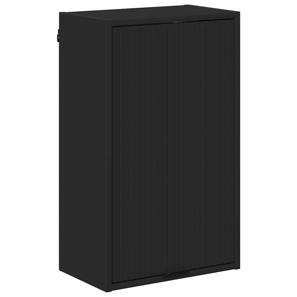 Set namještaja za kupaonicu Zidne Crna Inženjersko drvo, Metal