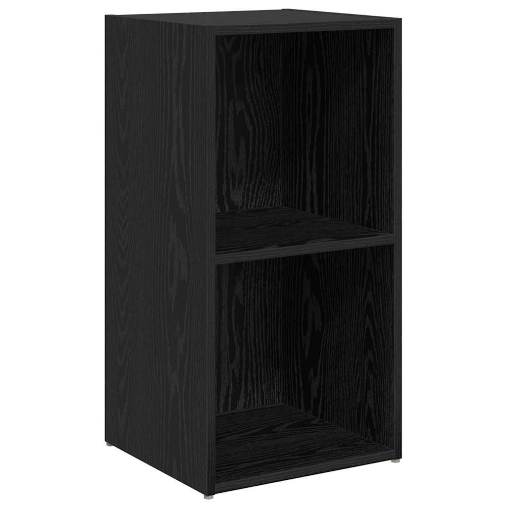 Set TV komoda Zidne 6 pcs Crni hrast Konstruirano drvo