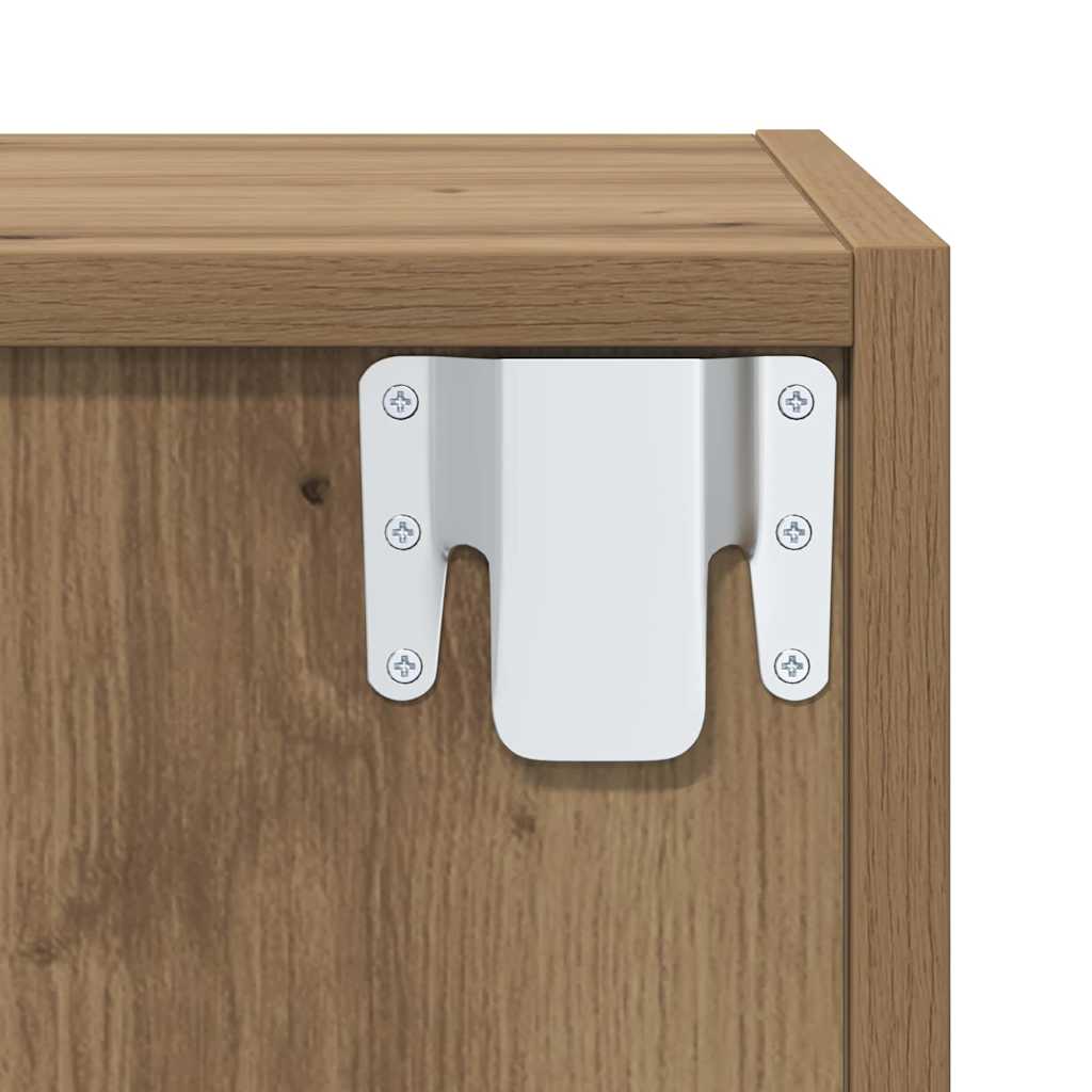 Set TV stalka Zidne 2 pcs Umjetnički hrast Konstruirano drvo