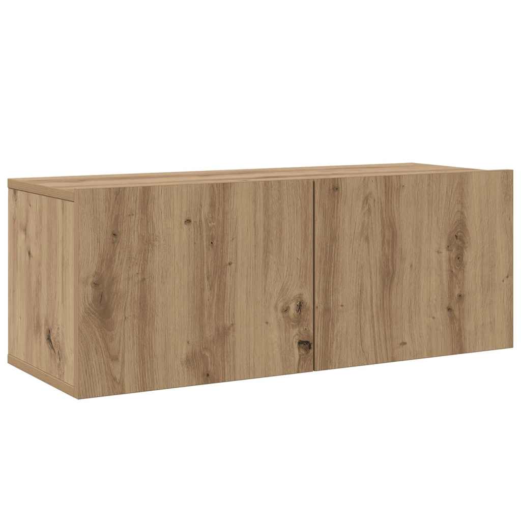 Set TV komoda Zidne 5 pcs Umjetnički hrast Konstruirano drvo