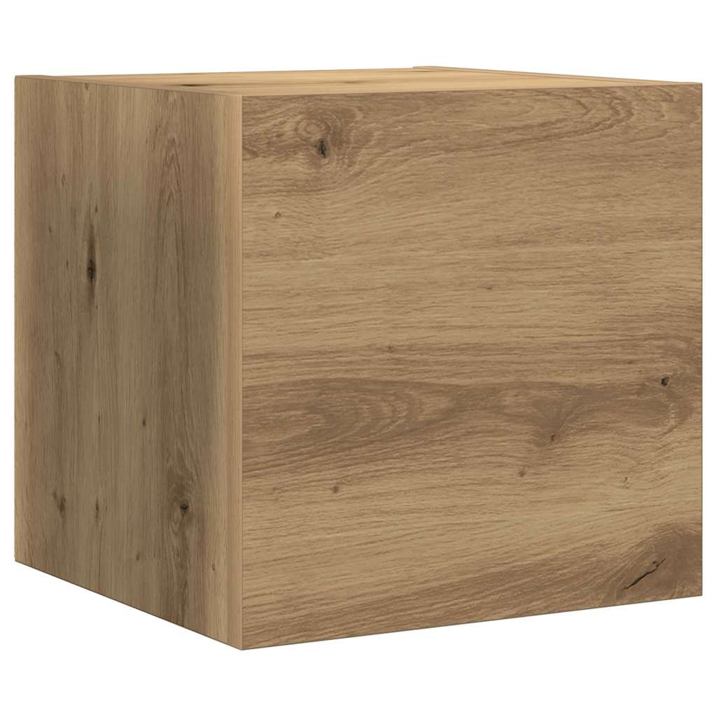 Set TV komoda Zidne 8 pcs Umjetnički hrast Konstruirano drvo