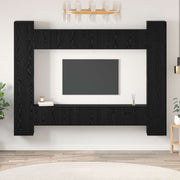 Set TV komoda Zidne 10 pcs Crni hrast 30,5 x 30 x 90 cm