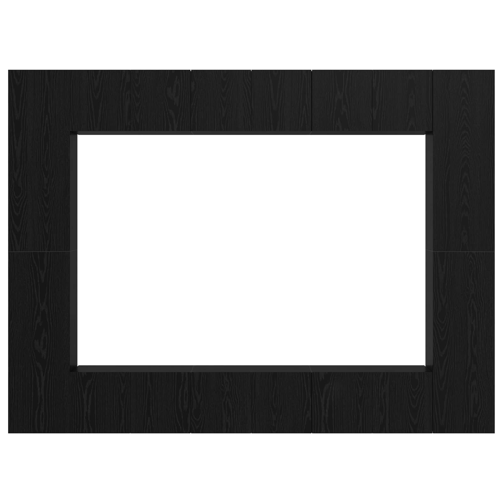 Set TV komoda Zidne 10 pcs Crni hrast 30,5 x 30 x 90 cm