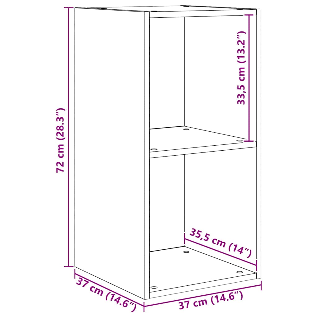 Set TV komoda Staro drvo 37 x 37 x 107 cm Konstruirano drvo