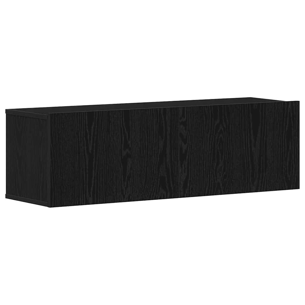 Set TV komoda s ladicama 6 pcs Crni hrast Konstruirano drvo