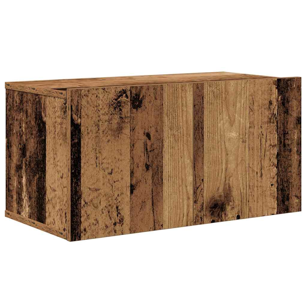TV Kabinet za Zid Zidne 4 pcs Staro drvo Konstruirano drvo