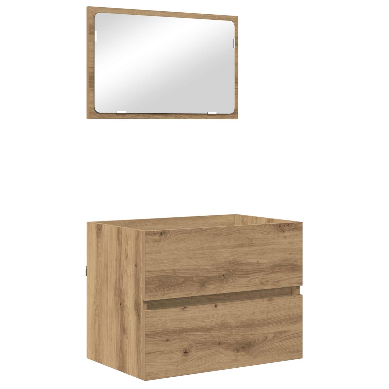 Set namještaja za kupaonicu s ladicama 3 pcs Umjetnički hrast
