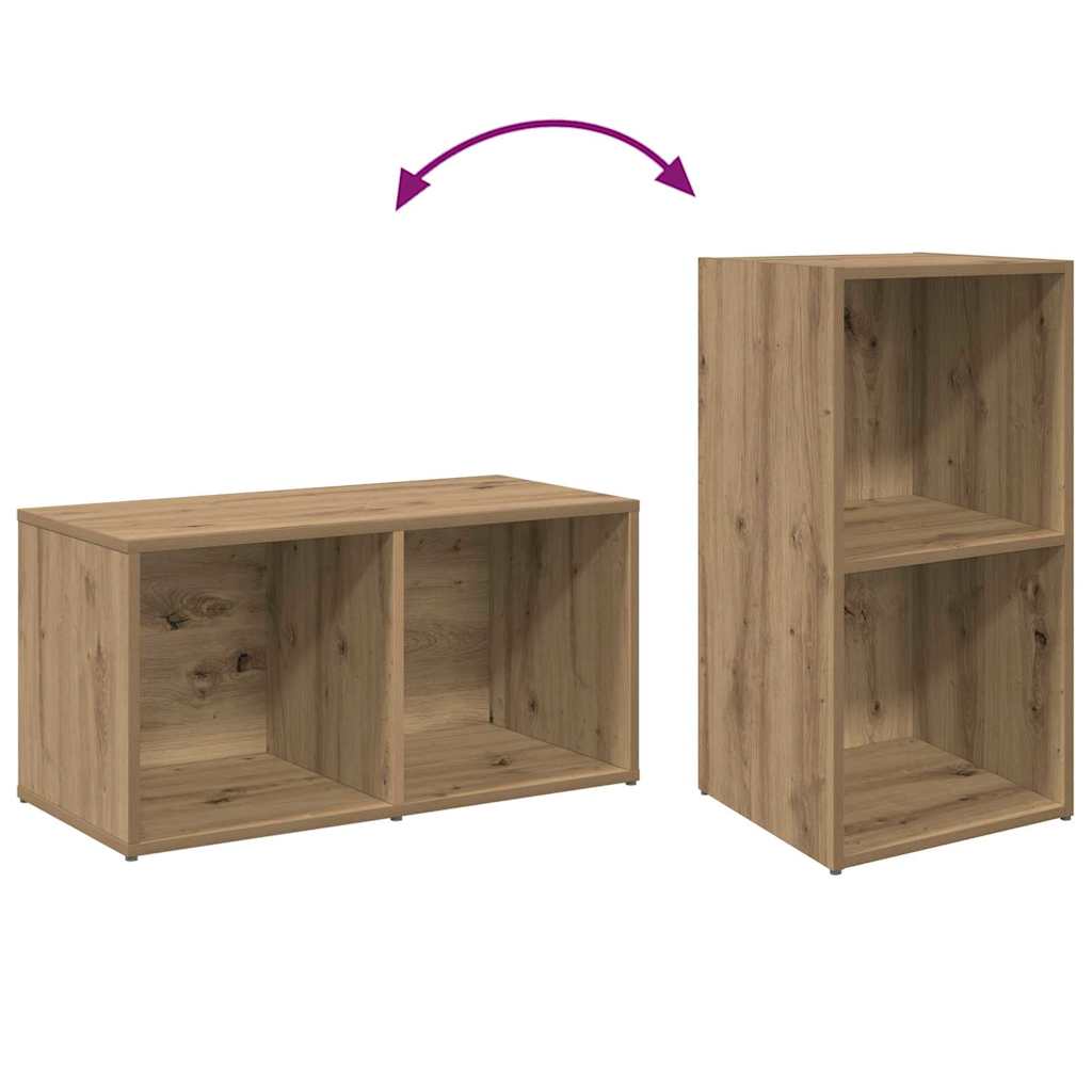 Set TV komoda Zidne 2 pcs Umjetnički hrast 37 x 35 x 72 cm