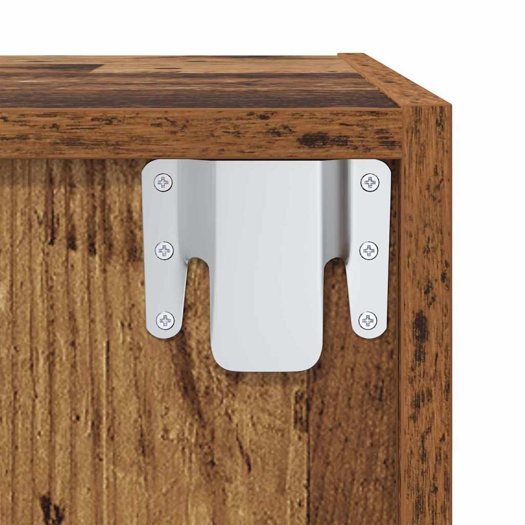 Set TV komoda 2 pcs Smeđa 37 x 37 x 142,5 cm Konstruirano drvo
