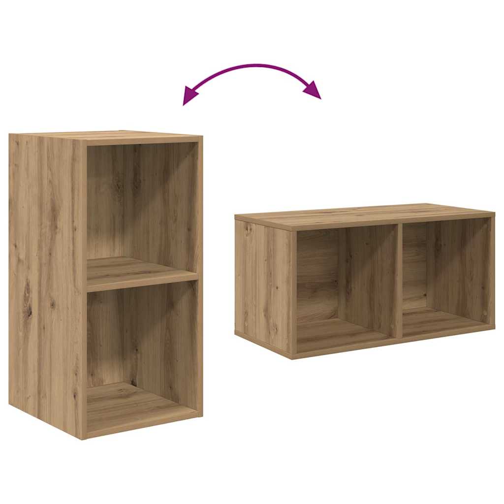 Set TV komoda Zidne 4 pcs Umjetnički hrast 37 x 37 x 72 cm