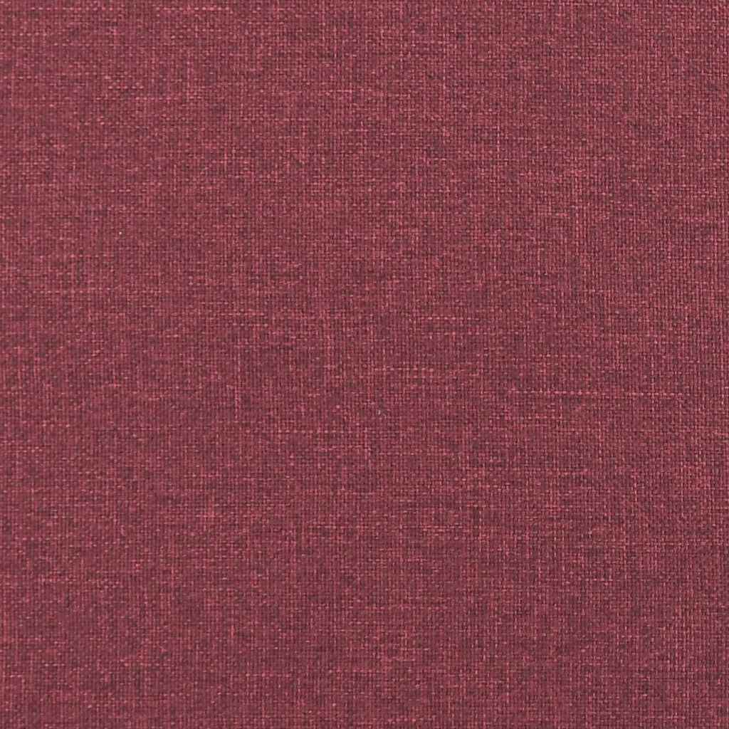 Kutni okvir kreveta Vinska crvena 90 cm x 190 cm tkanina