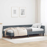 Kutni okvir kreveta Tamno siva 80 cm x 200 cm Baršun