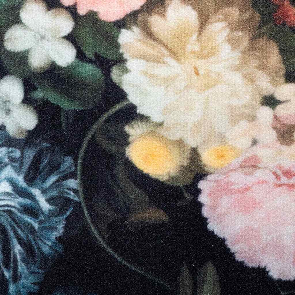Kuhinjski Tepih Crna 180 x 60 cm Baršun