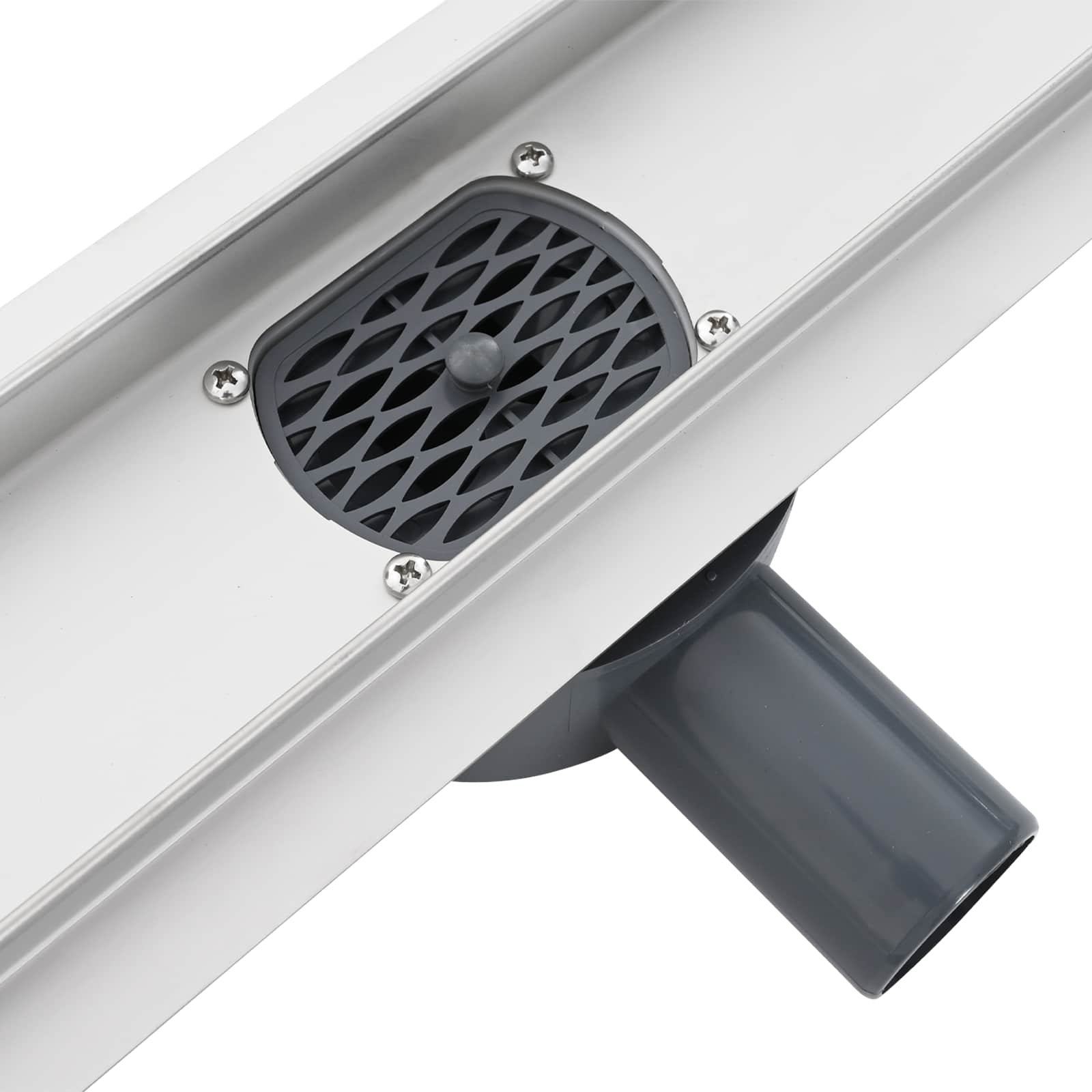Tuš kanal 2-u-1 sa 360° sifonom Srebrno 70 cm