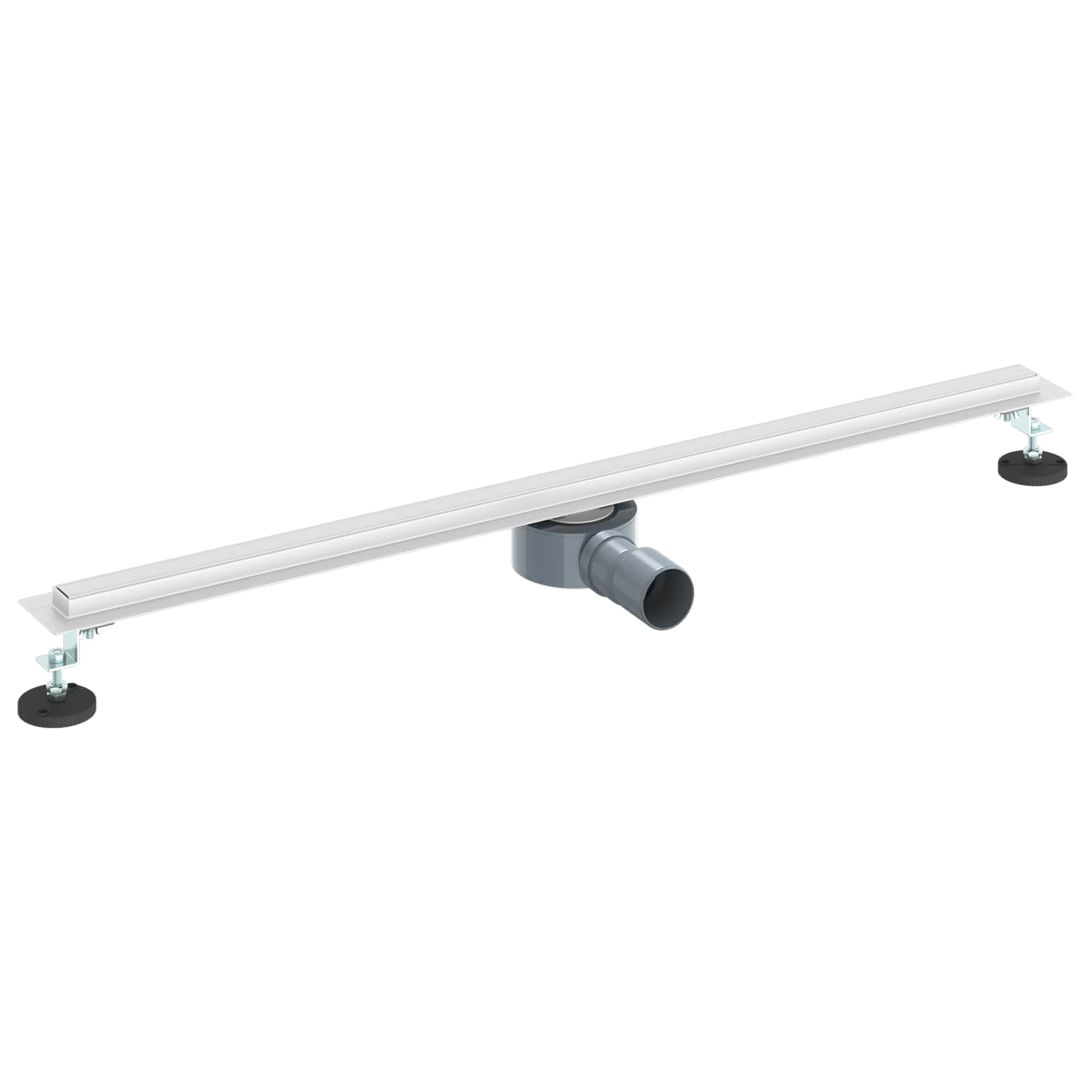 360° Odvod za tuširanje s tankim modelom Srebrno 90 cm