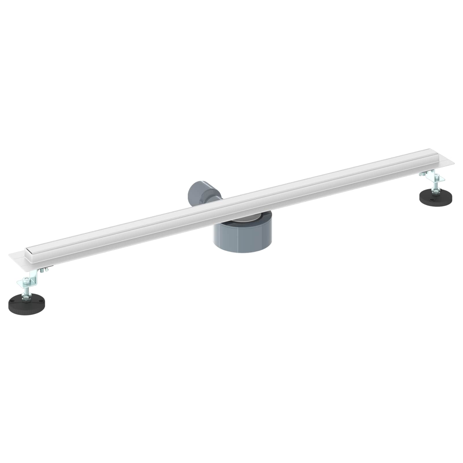 360° Odvod za tuširanje s tankim modelom Srebrno 80 cm