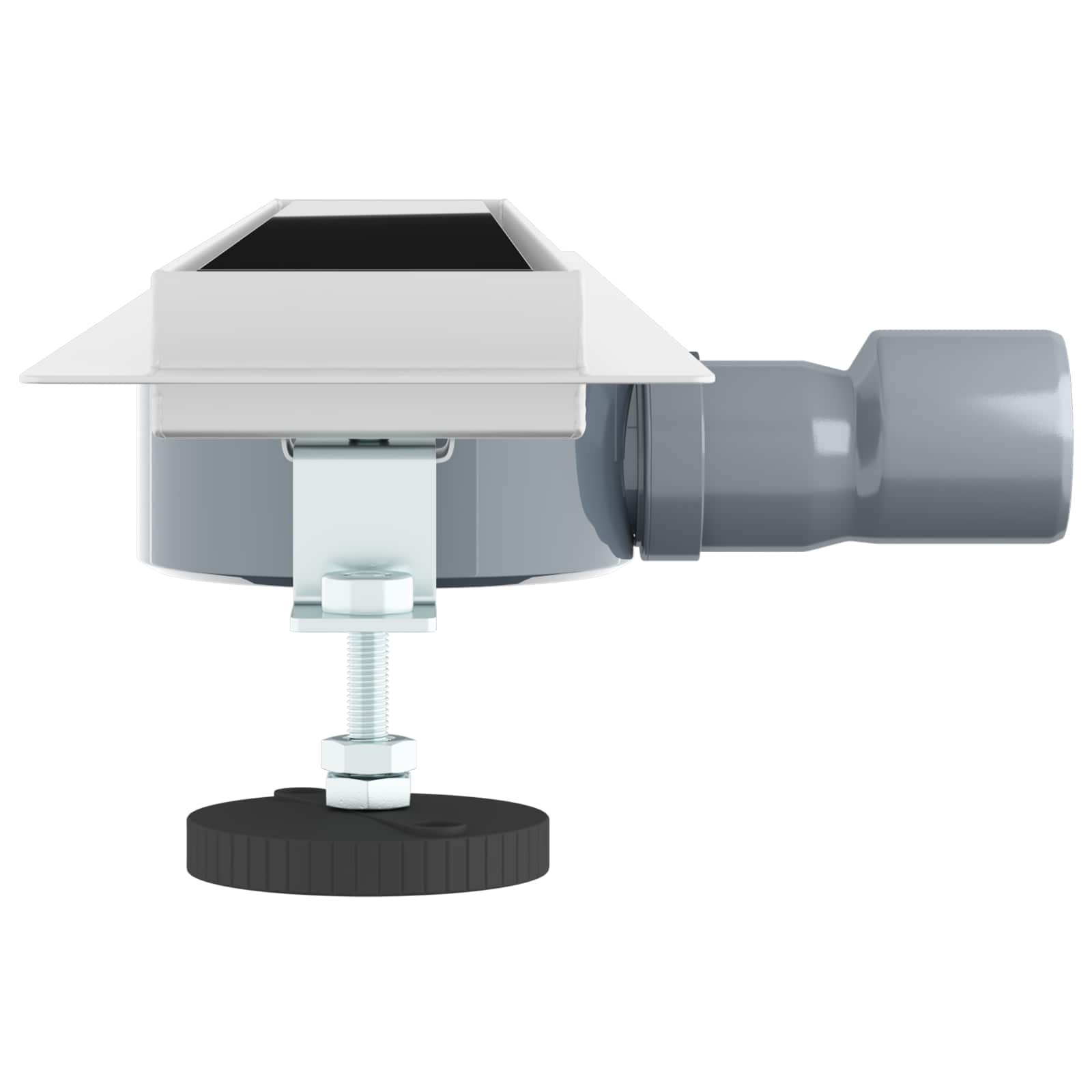 Odvod za tuš s staklenim poklopcem i 360° sifonom Crna 70 cm
