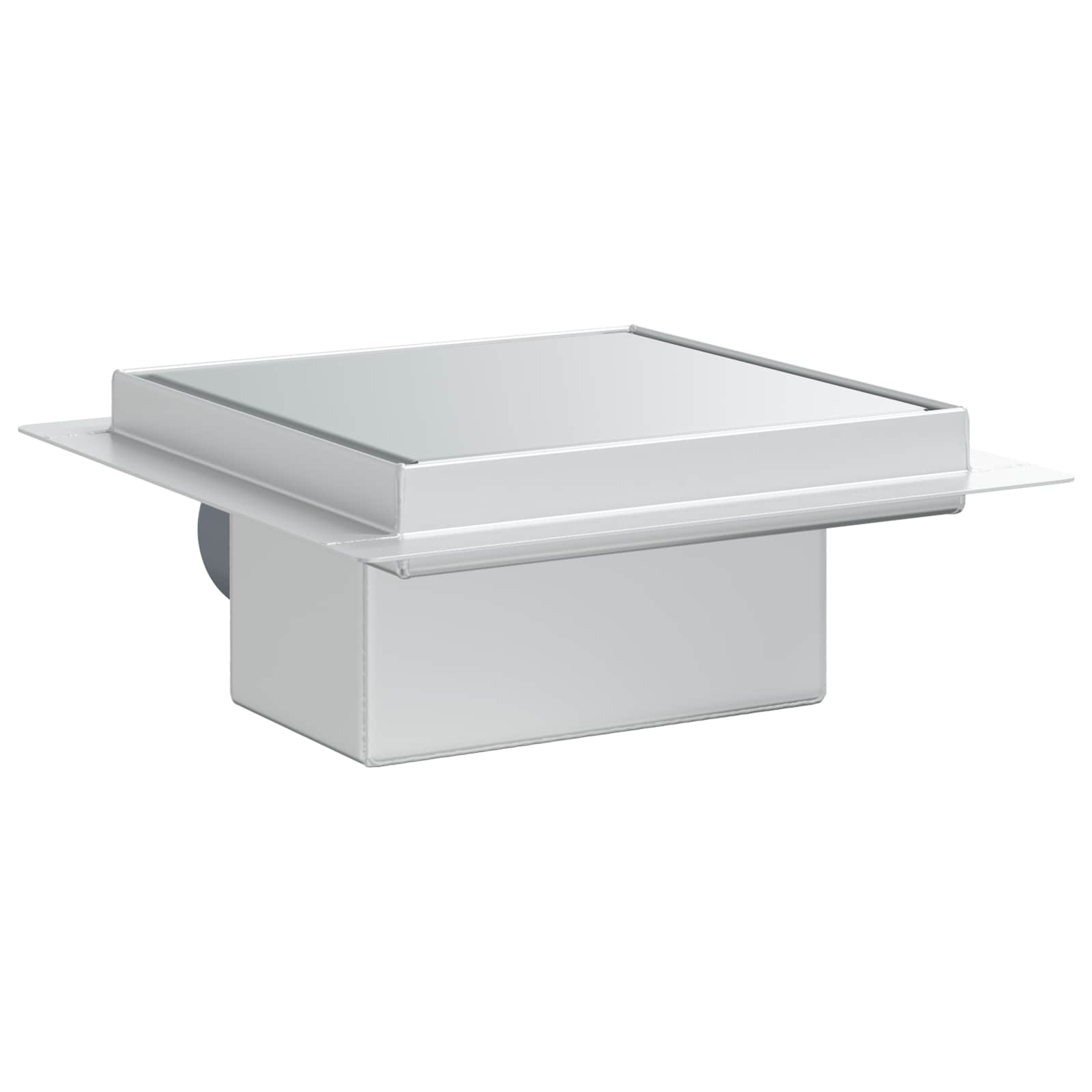 2 u 1 odvod za tuš Srebrno 15 x 15 cm Nehrđajući čelik 304