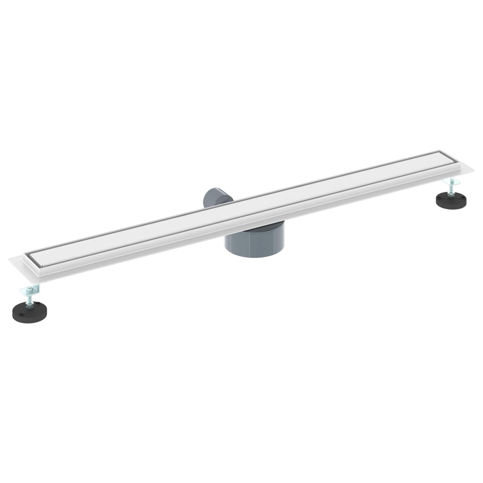 Tuš kanal 2-u-1 sa 360° sifonom Srebrno 90 cm