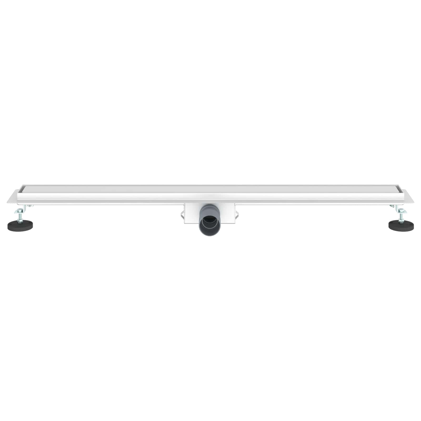 2 u 1 odvod za tuš Srebrno 90 cm Nehrđajući čelik 304