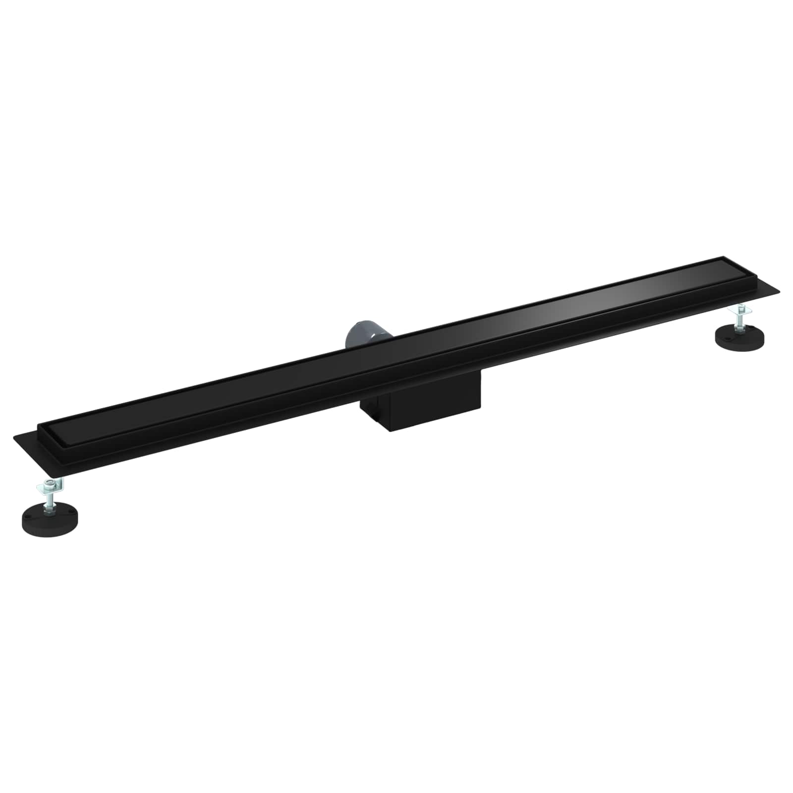 2 u 1 odvod za tuš Crna 90 cm Nehrđajući čelik 304