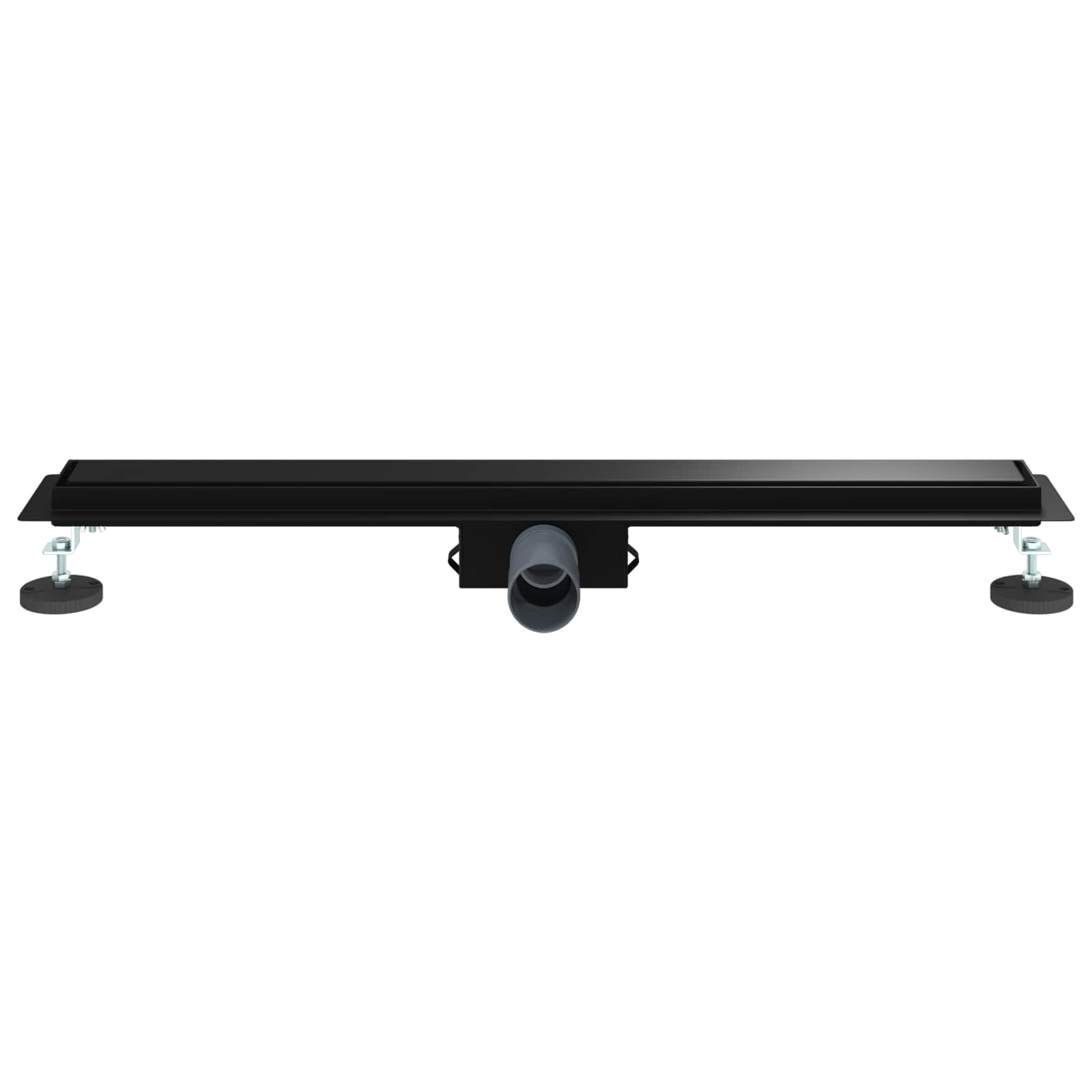 2 u 1 odvod za tuš Crna 80 cm Nehrđajući čelik 304