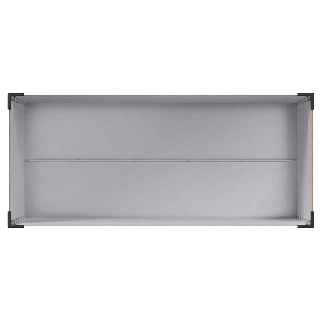 Vrtna saksija Svijetlosmeđa 100 x 45 x 90 cm Cinkani čelik